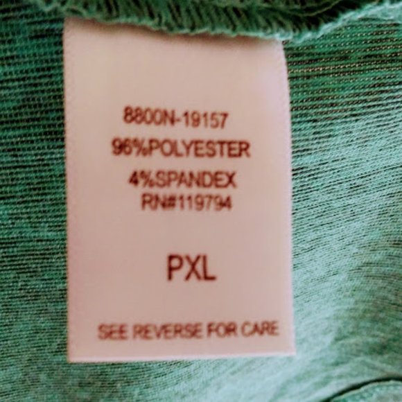 ENERGY WORLD WEAR*TEAL COLOR*WOMEN PXL*PULLOVER TUNIC TOP - Picture 4 of 7